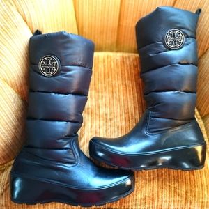 Tory Burch black Snow Puffer Boots